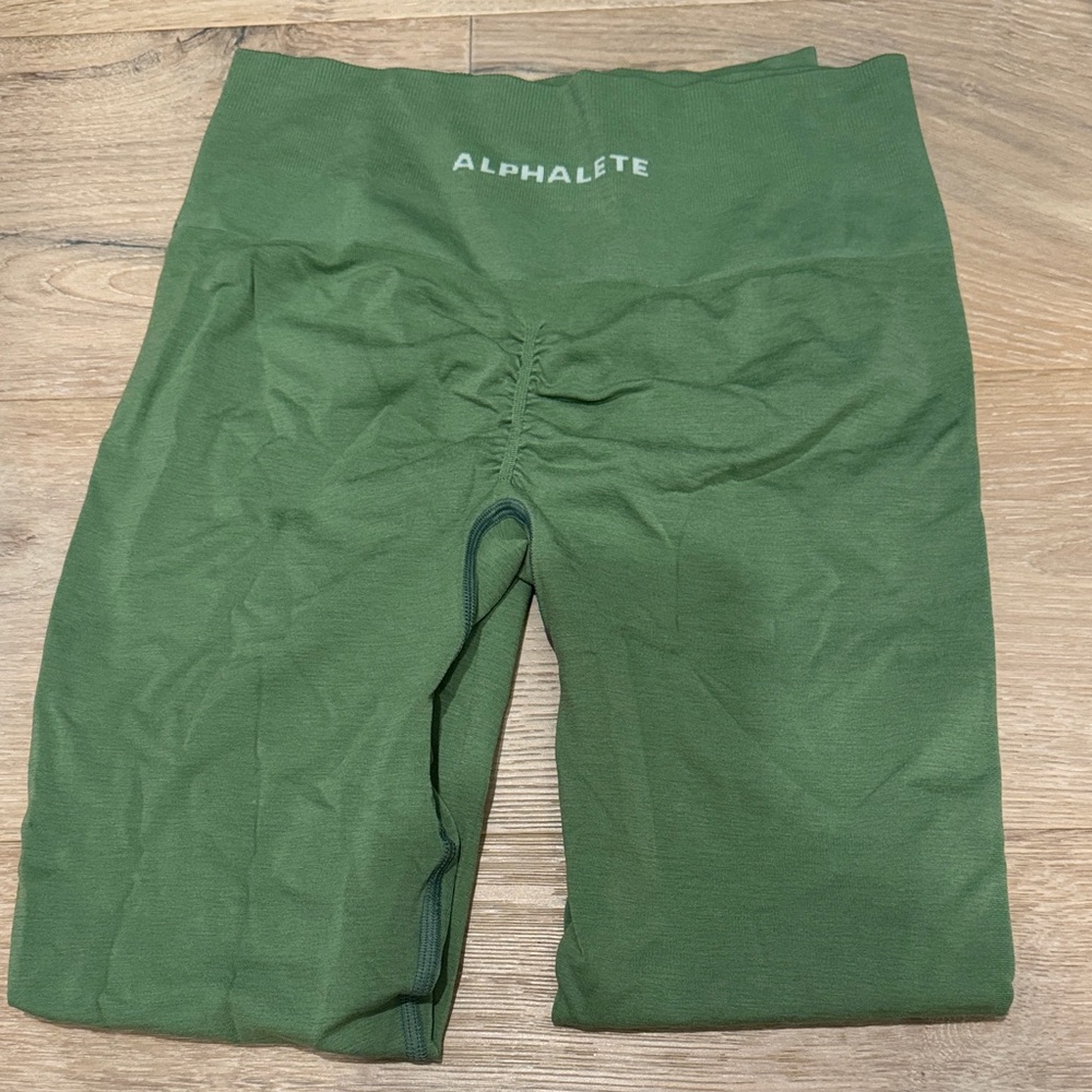 Alphalete Women's Olive Bike Shorts